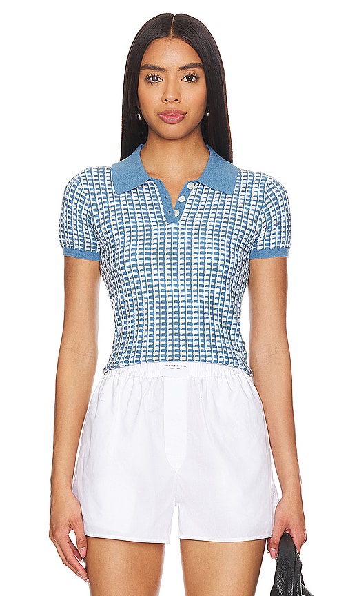 Tシャツ・カットソー Guest In Residence 'Shrunken' Polo Shirt Shrunken Polo - Midnight – Guest In Residence