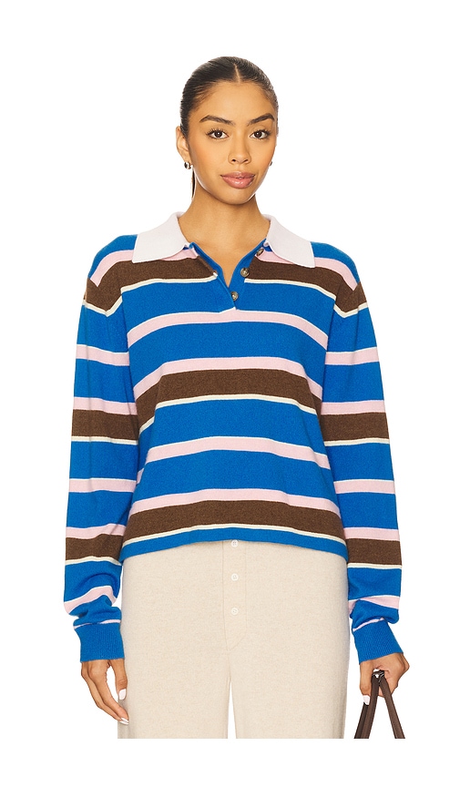 Guest In Residence Cropped Stripe Rugby Sweater