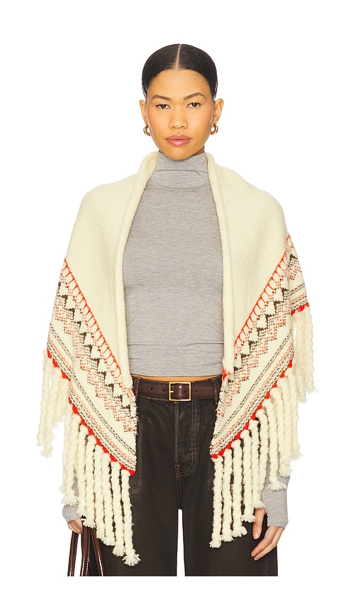 Guest In Residence Cloud Chalet Shawl In Neutral