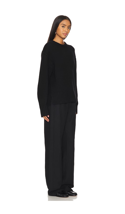 Guest In Residence Cozy Crew Sweater In Black