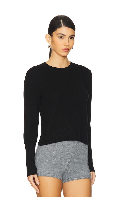 Guest In Residence Shrunken Crew Cashmere Top In Blue