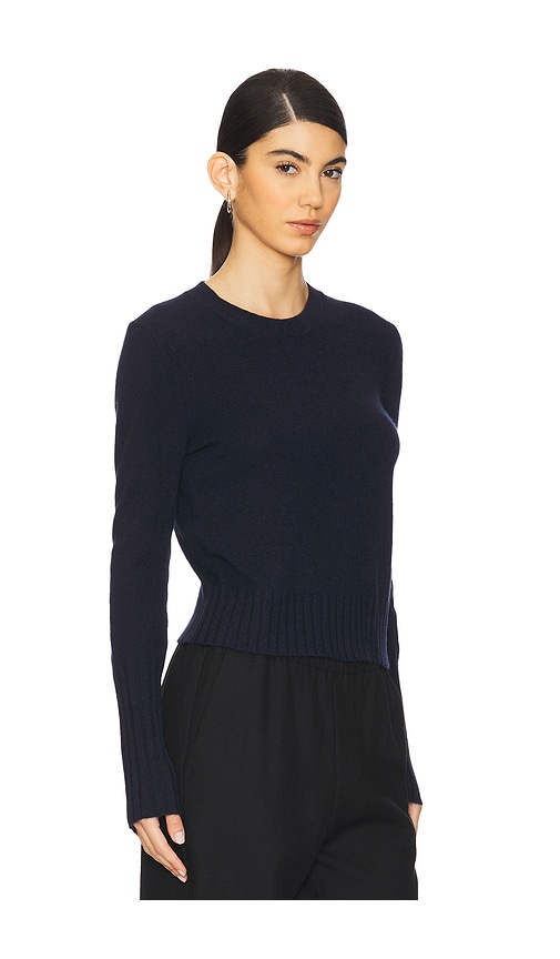 Guest In Residence Shrunken Crew Sweater In Blue