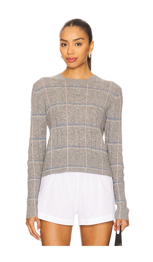 Guest In Residence Shrunken Check Crew Sweater