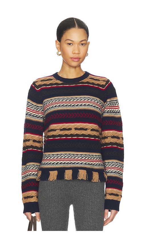 Guest In Residence Western Stripe Crew Sweater
