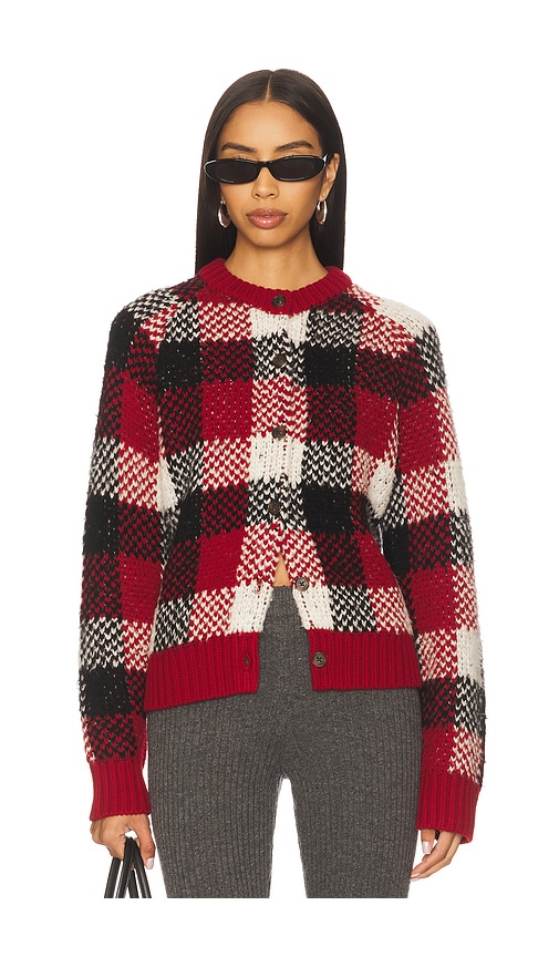 Guest In Residence Buffalo Plaid Cardigan