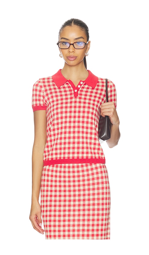 Guest In Residence Gingham Shrunken Polo | Thumbnail 3