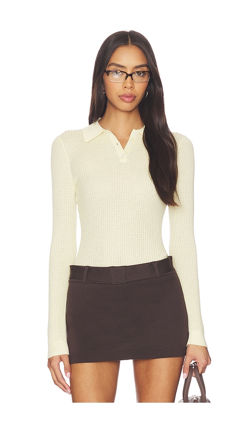 Guest In Residence Long Sleeve Shrunken Polo