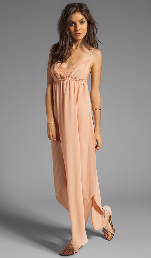 Punta Cana Silk V-Bottom Maxi Dress