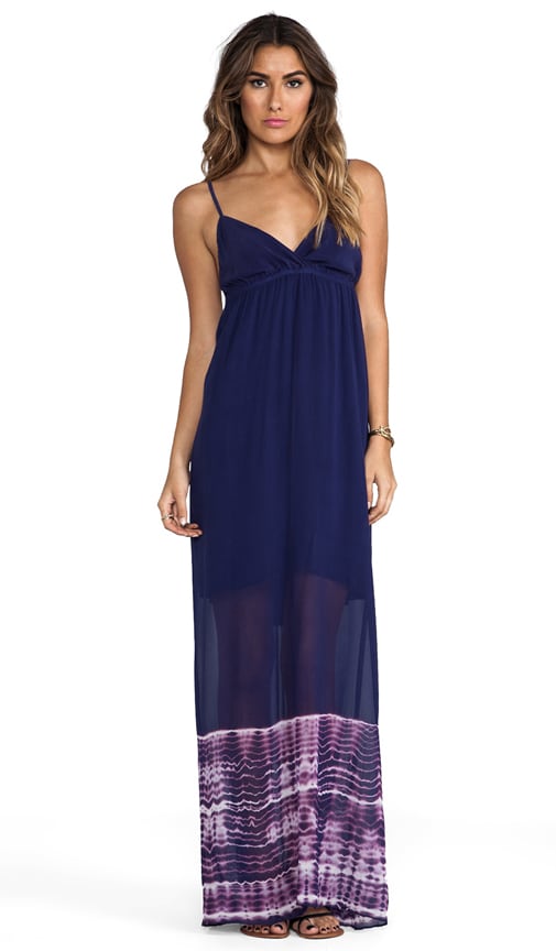 Foundation Spaghetti Alligator Maxi Dress