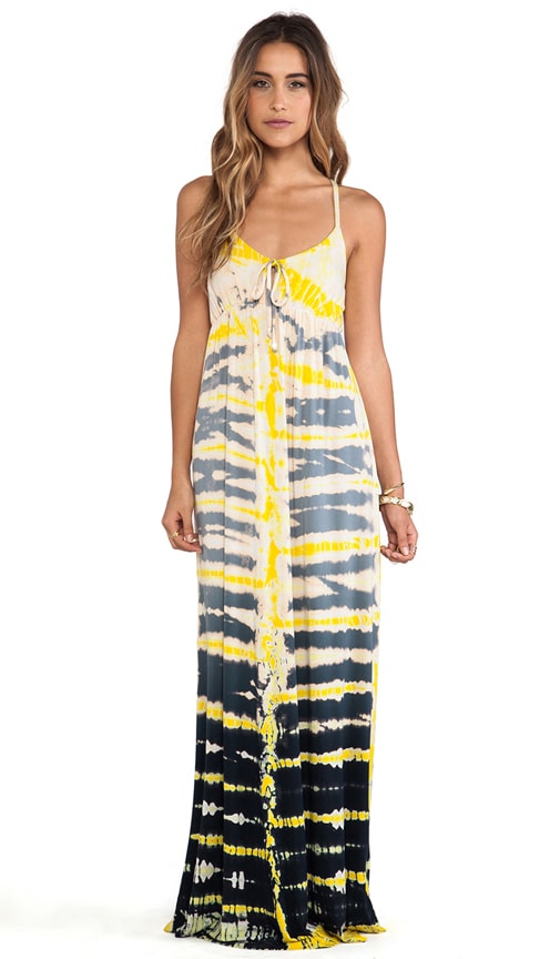 Empire Spaghetti Tie Maxi Dress
