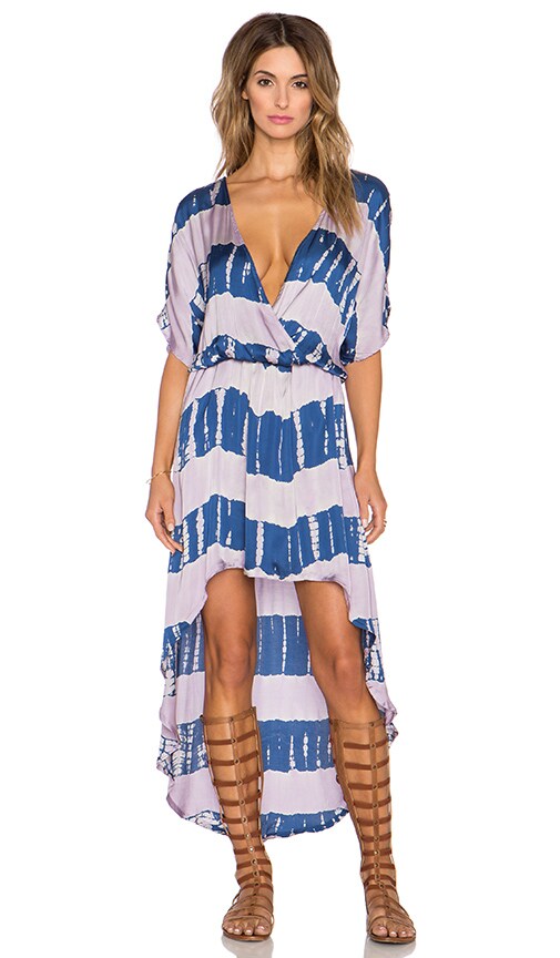 Crosss Over Hi-Low Maxi Dress