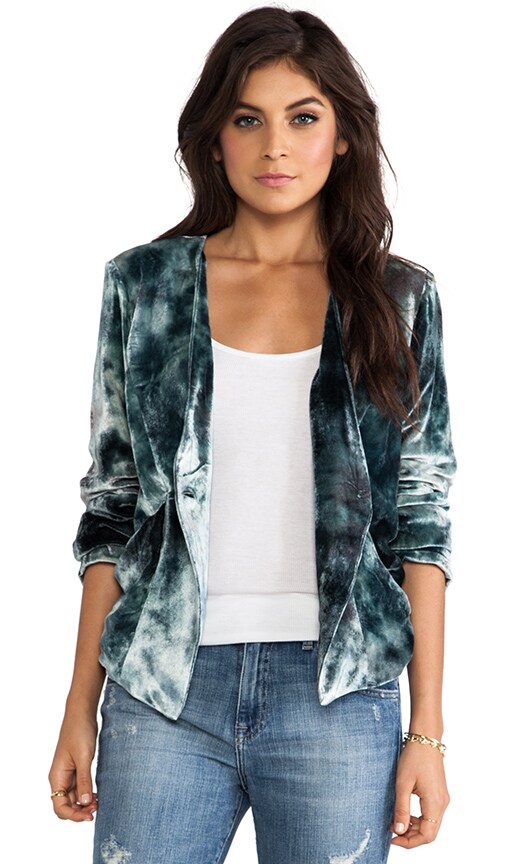 Velvet Panel Blazer