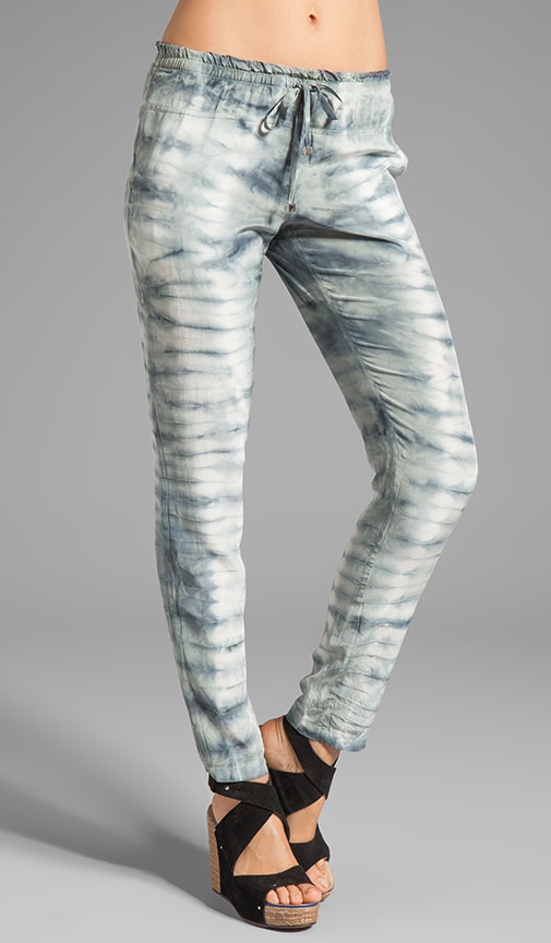 Punta Cana Tapered Drawstring Silk Pant