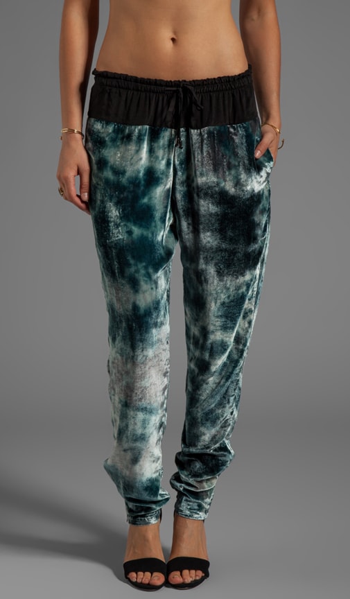 Velvet Tapered Drawstring Pant