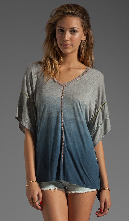 Deborah Beaded Jersey Dolman Top