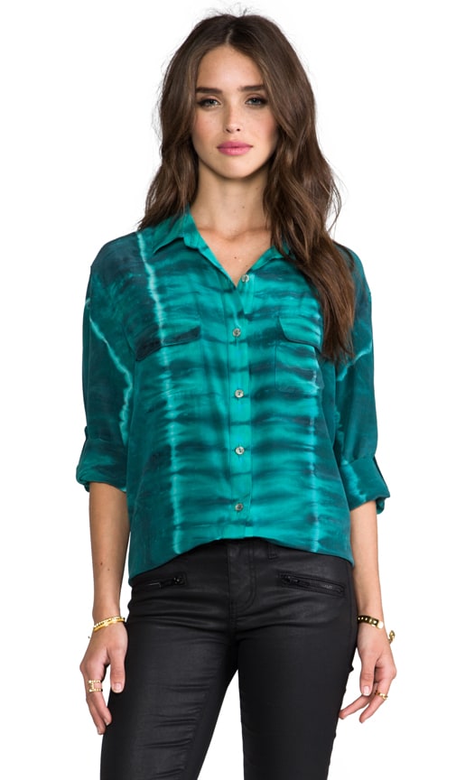 Silk Button Down with Pockets