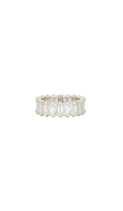 Hatton Labs Baguette Eternity Ring in White