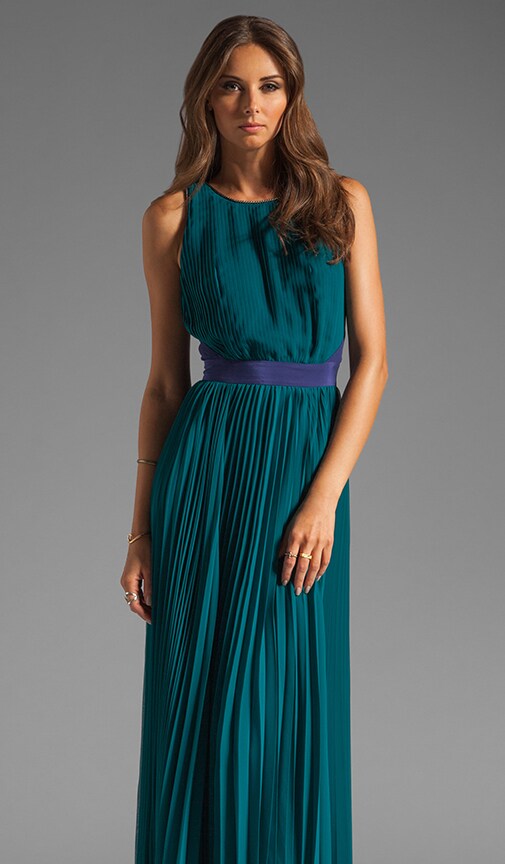 Halston heritage pleated outlet dress