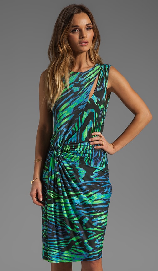 Rails Fiona Midi Dress in Vibrant Green