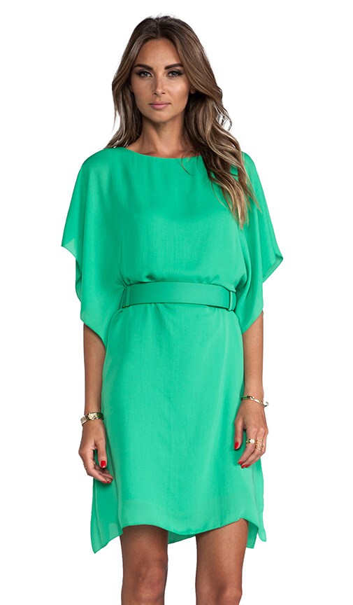 Boatneck Belted Dress
