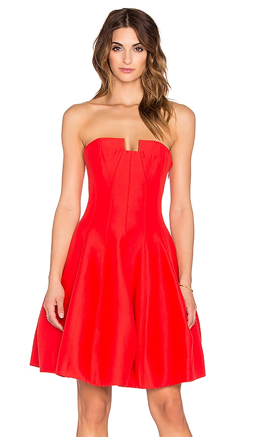 Strapless Structured Mini Dress