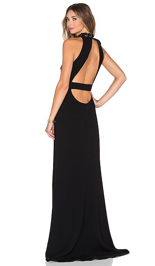 Halston heritage black clearance gown