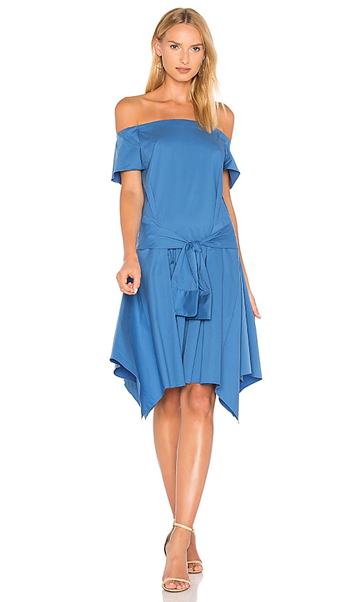 halston heritage off the shoulder dress
