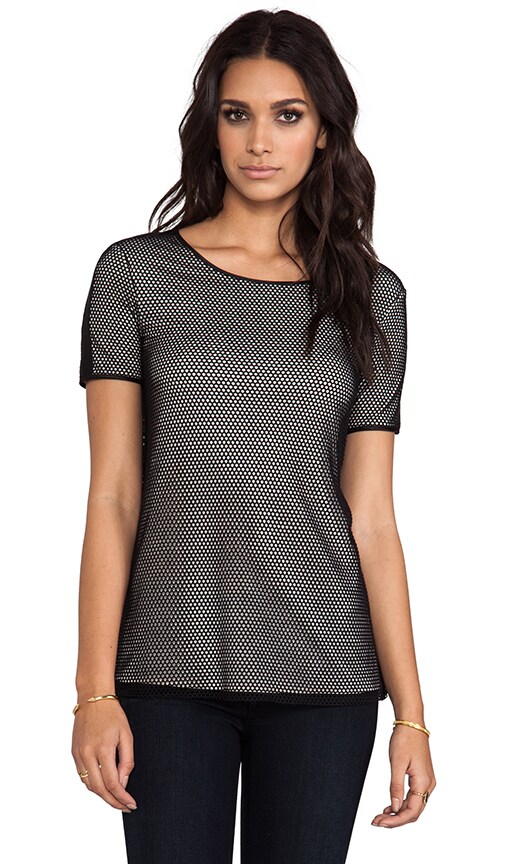 Crew Neck Mesh Tee