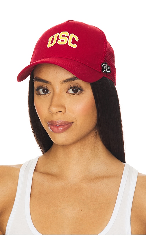 Hype And Vice Usc Trucker Hat In Red