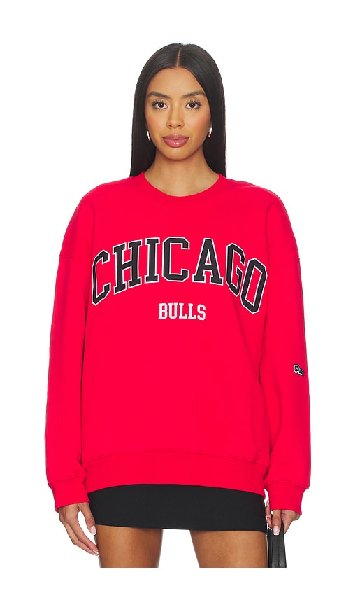 Hype And Vice Chicago Bulls Offside Sweatshirt In Red