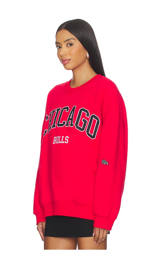 Hype And Vice Chicago Bulls Offside Sweatshirt In Red