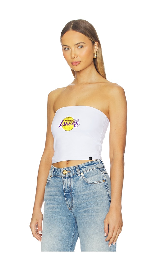 Hype And Vice Los Angeles Lakers Tube Top In White
