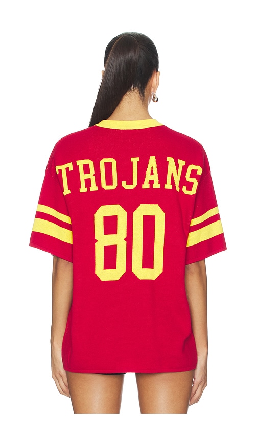  Hype And Vice University Of Southern California Knitted Jersey Tee In Red. Größe Xs. Also In S, M, L, Xl. 