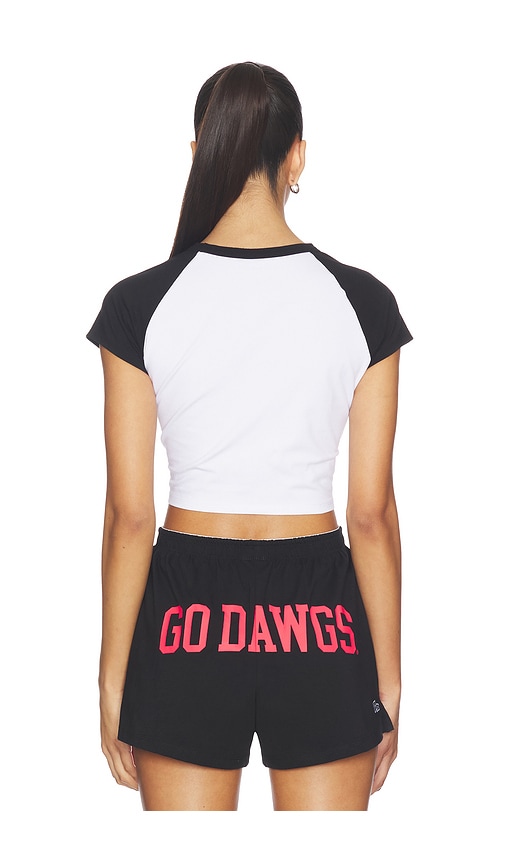  Hype And Vice Verkürztes Top University Of Georgia In White. Größe S. Also In Xs, M, L, Xl. 