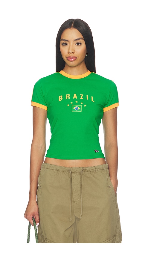 Hype and Vice Brazil Goalie Tee in Kelly Green