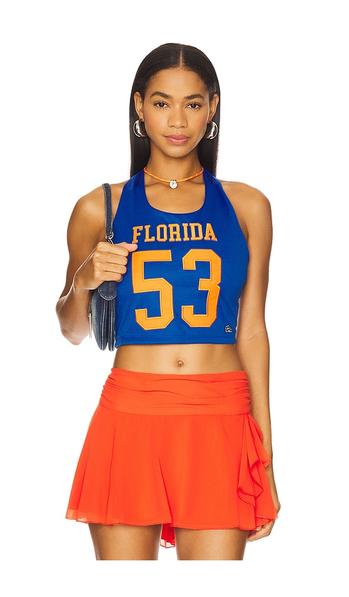 Hype And Vice University Of Florida Tailgate Jersey Top In Blue