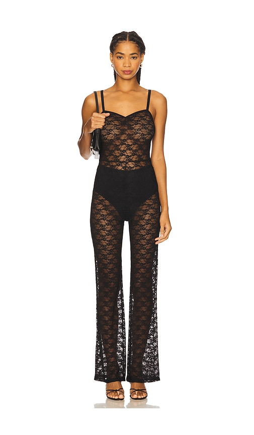 Hanky Panky X Lexi Wood Lucy Unitard In Black