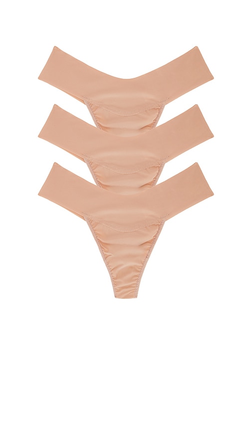 Natural Rise Thongs 3 Pack