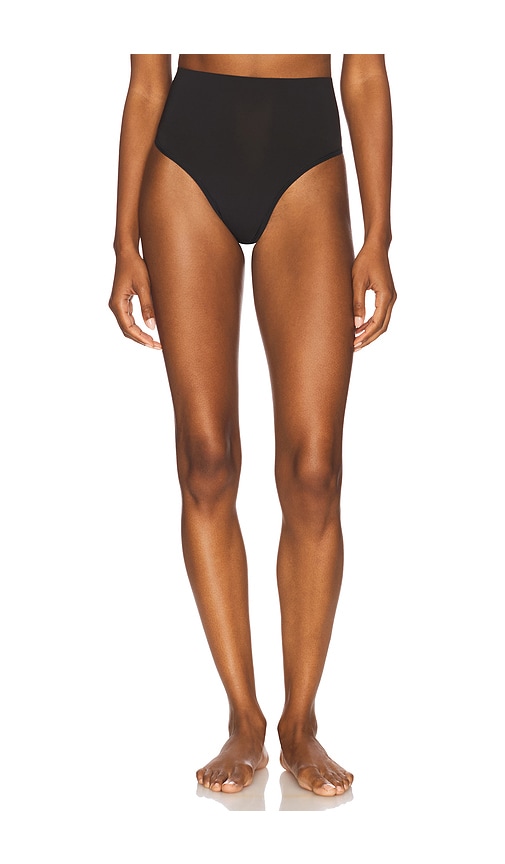Body Midrise Thong in Black. - size XS (also in L, M, S, XL)