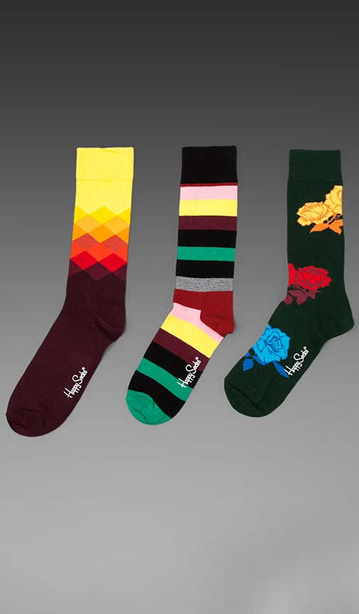 in Stripe/ Rose/ Faded Diamond