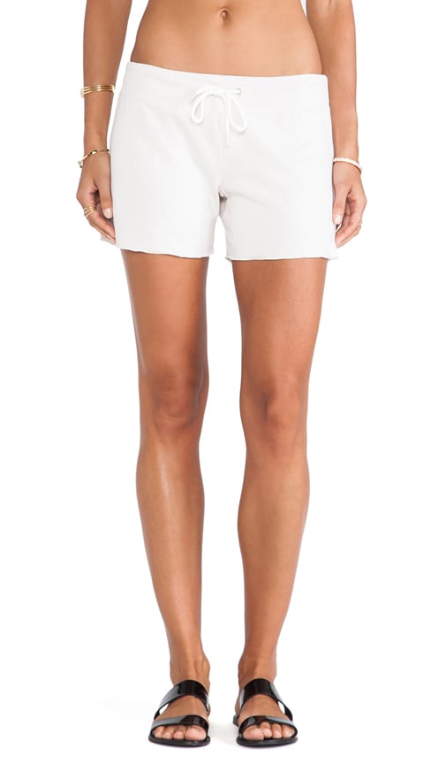 White Fleece Vintage Shorts