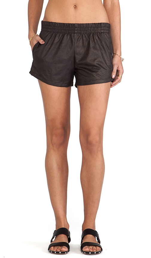 Vegan Leather Shorts