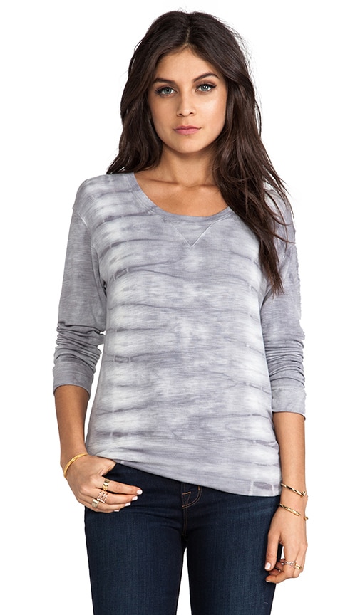 Fish Bone Tie Dye Crew Neck Sweatshirt