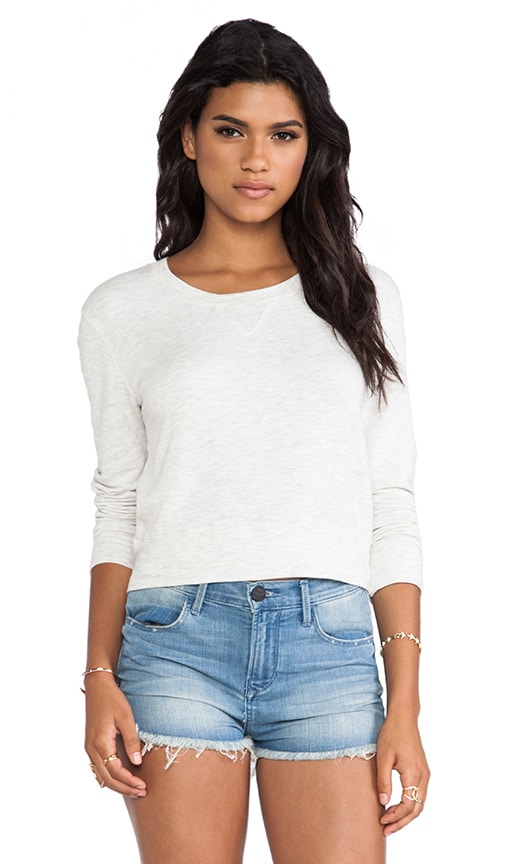 Ash French Terry Cropped Vintage Sweatshirt