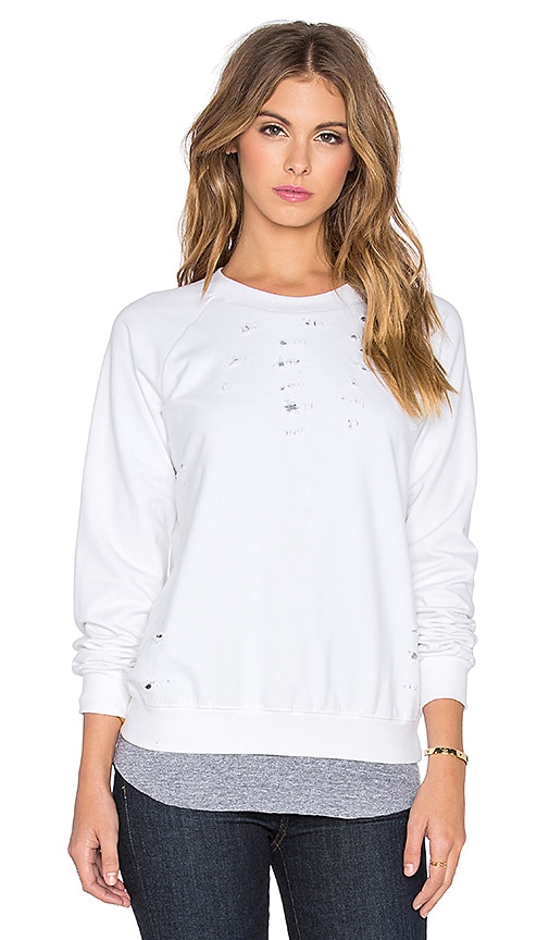 Distressed Double Layer Sweatshirt
