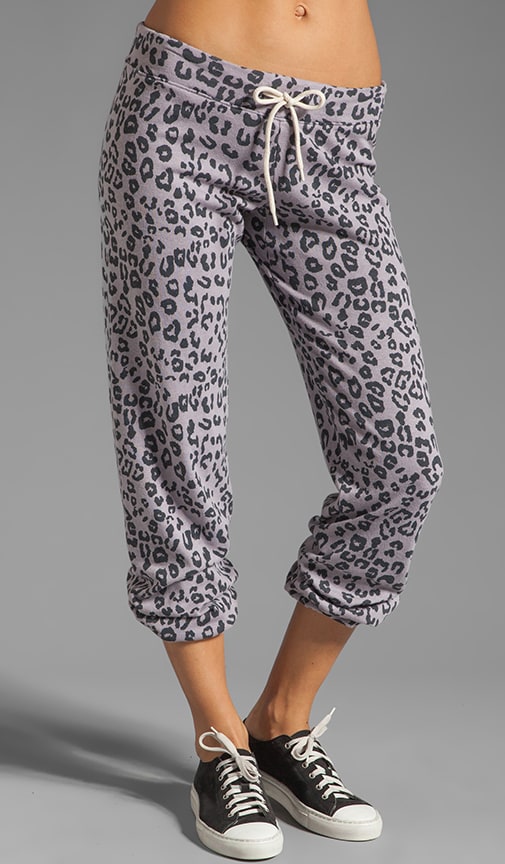 leopard print sweats