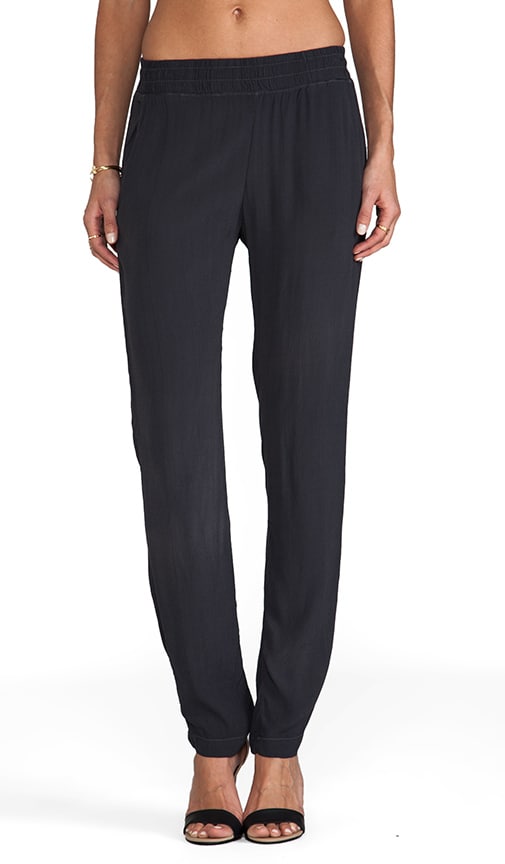 Crepe Straight Leg Pant