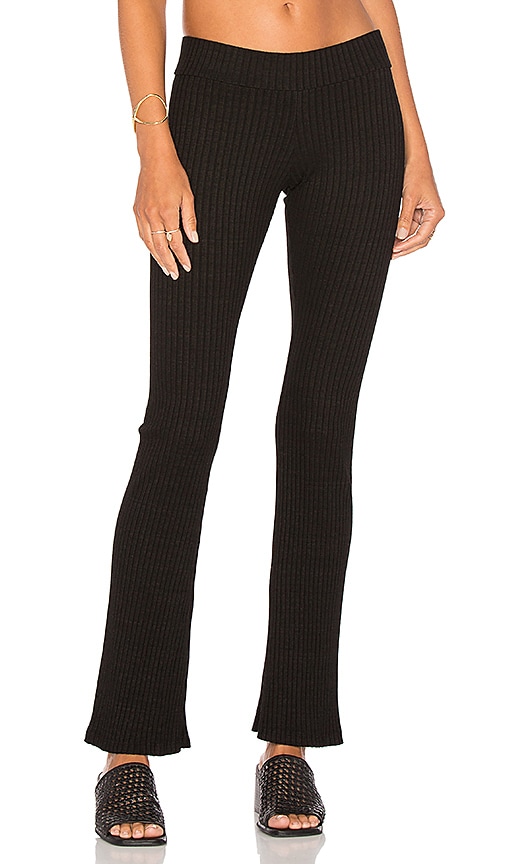 ribbed flare leggings