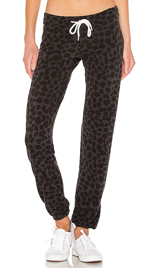 monrow leopard sweatpants