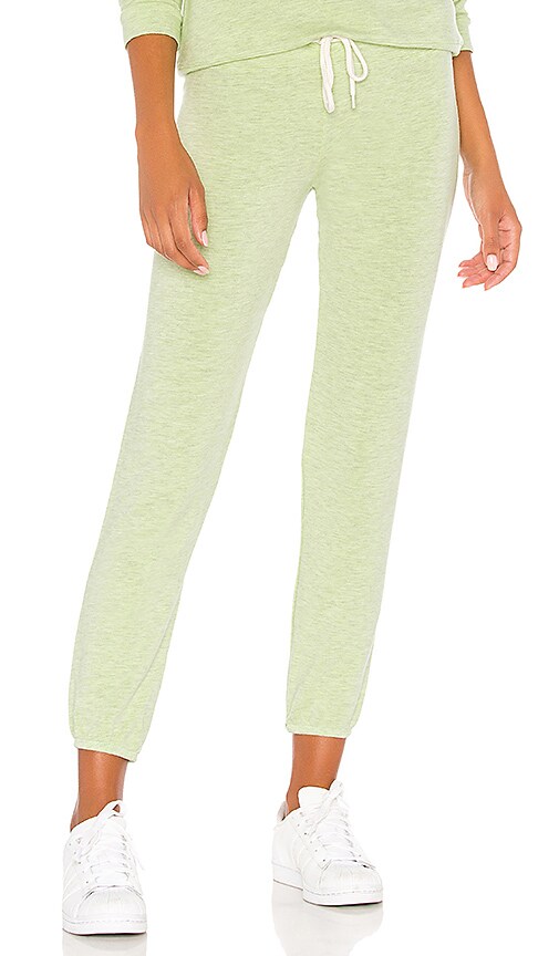 Monrow Vintage Sweats In Green. In Wasabi